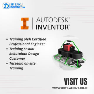Pelatihan Autodesk Inventor Training Program 3D Printer Design CNC